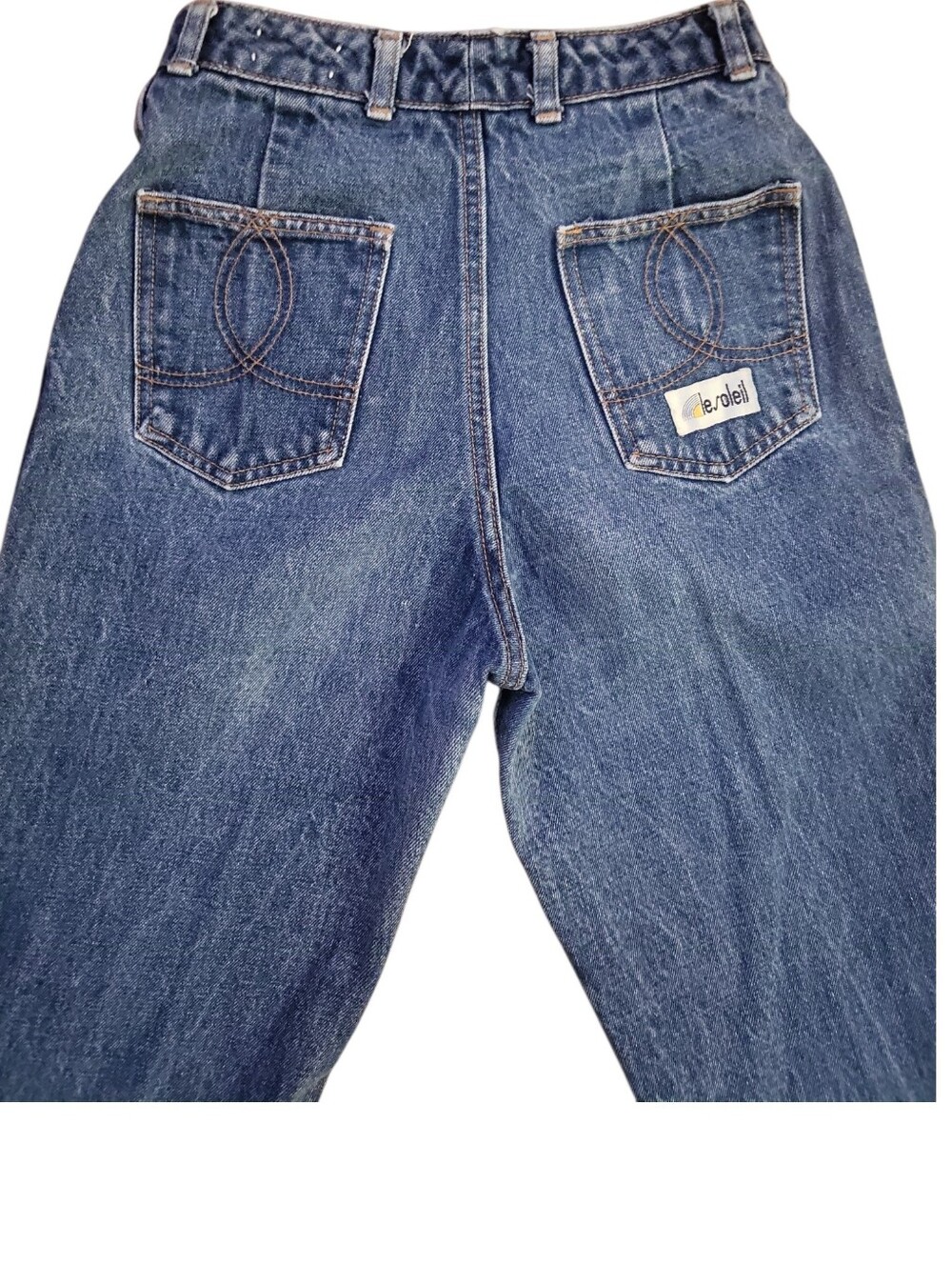 Vintage Le Soleil High Waist Retro Straight Leg Jeans Size 26 Waist